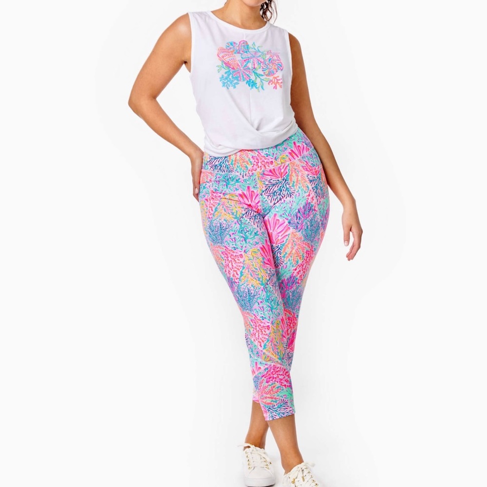 Leggings- Lilly Pulitzer Weekender high rise leggings LPBOX2-11 - Picture 5 of 10